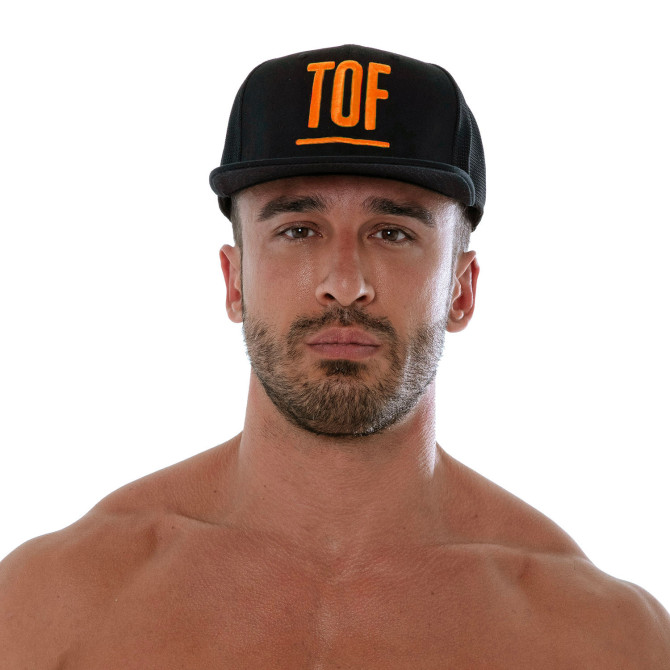 Circuit Cap - Black Neon Orange