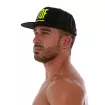 Casquette Circuit - Noir Jaune Fluo pour homme