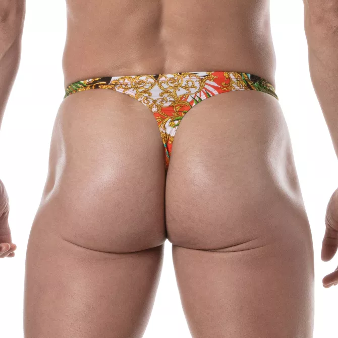 Baroque swim thong Orange