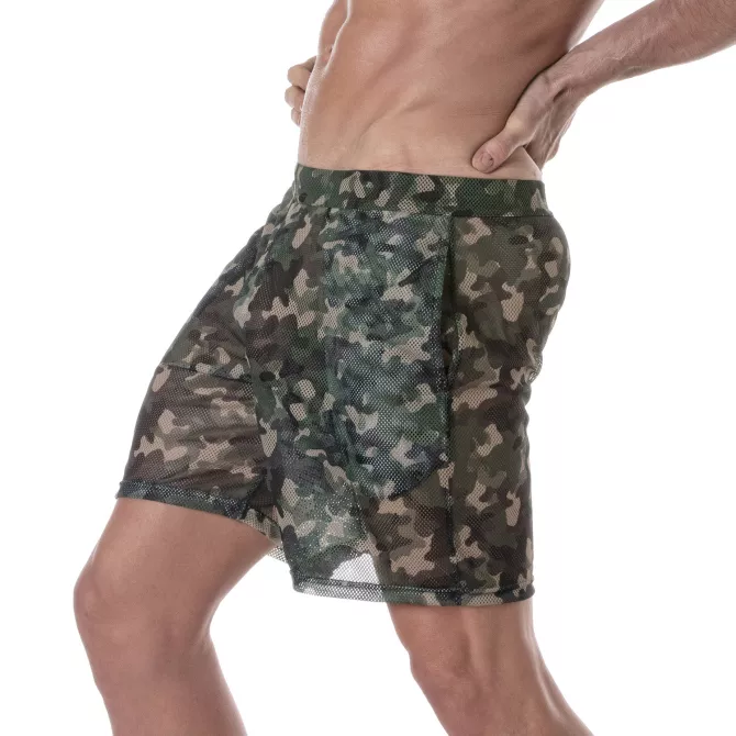 See Through Mens Long Shorts from sideway
