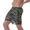 Short long transparent pour hommes Kaki Camo