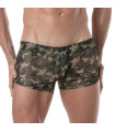 Mini-short Transparent pour Hommes Camo Kaki - Sportswear - Tof Paris