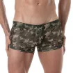 Mini-short Transparent pour Hommes Camo Kaki