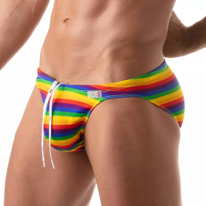 Bikini de bain Rainbow de cote