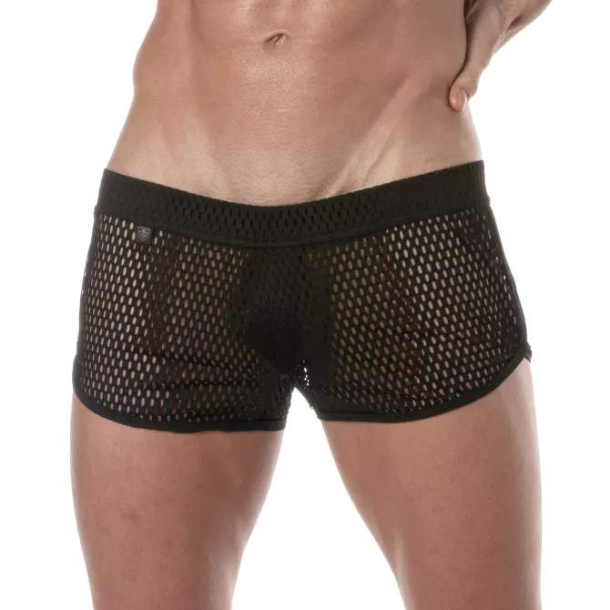 Mini Shorts Transparent Noir