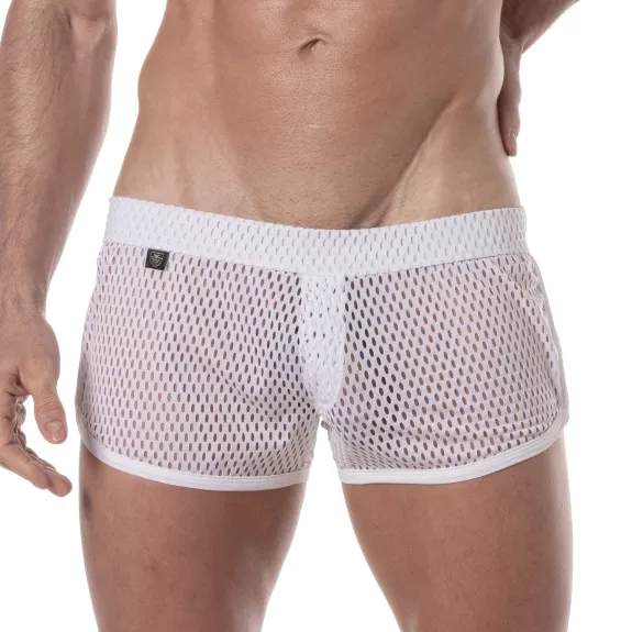 Mini Shorts Pour Homme Transparent Blanc