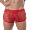 Mini Shorts Pour Homme Transparent Rouge  - Sportswear - TOF Paris
