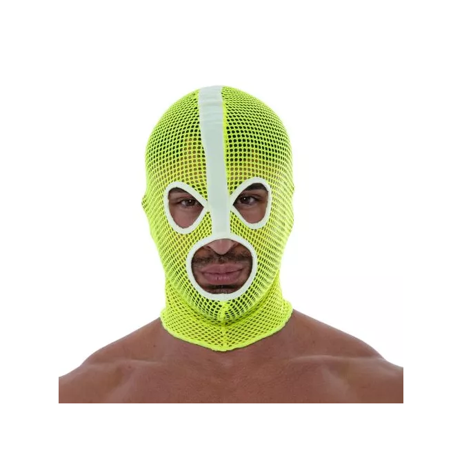 Cagoule en Résille Néon Jaune