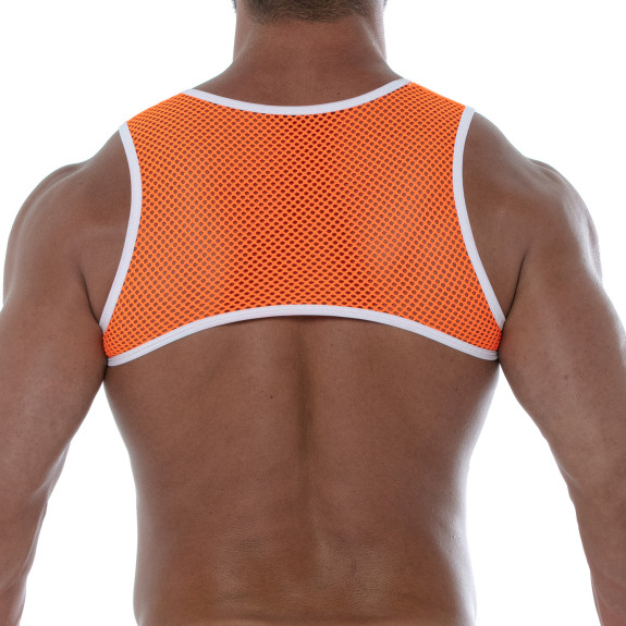 Neon Mesh Harness Orange Back