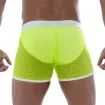 Short En Résille Néon Jaune Pour Homme - Sexywear - Tof Paris