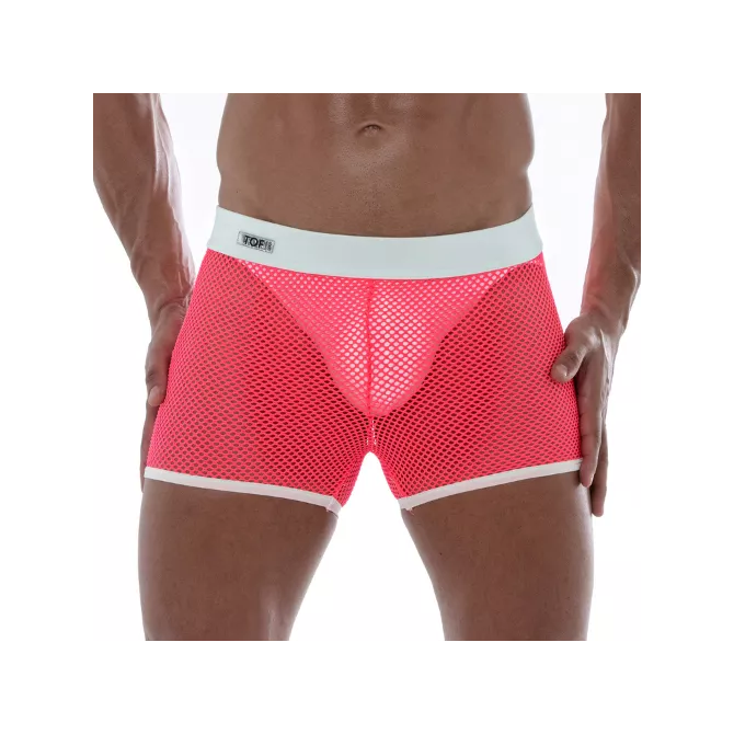 Short En Résille Néon Rose