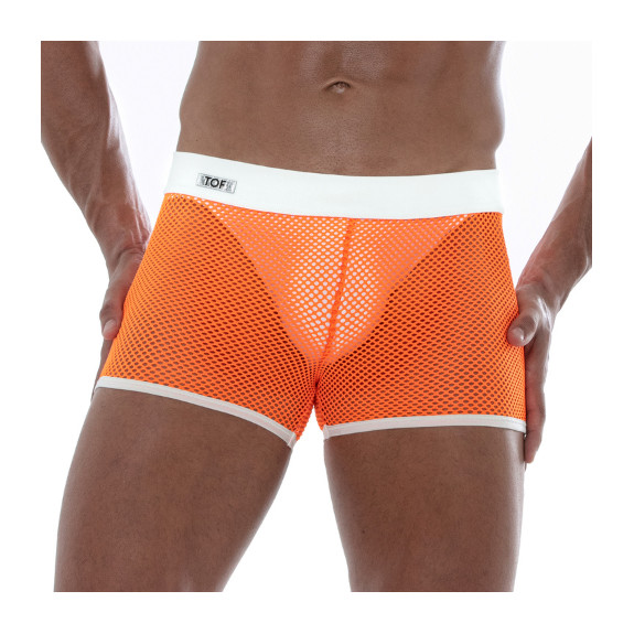 Short En Résille Néon Orange
