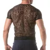 Men wearing a Lace T-shirt Black Back