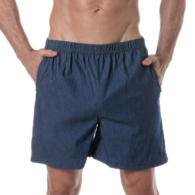 Bermuda En Denim Léger Pour Homme - Bermuda Casual - TOF Paris
