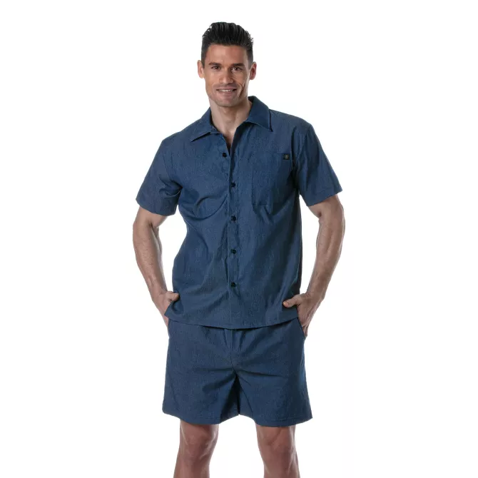 Bermuda En Denim Léger Pour Homme - Bermuda Casual - TOF Paris