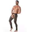 Homme Portant un Legging Circuit Transparent inspiré des Chaps Noir de Profil