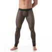Leggings Circuit en résille Noir Pour Homme de Face
